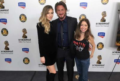 Condemned Premiere Carpet photo with Dylan Penn, Sean Penn & Rachel