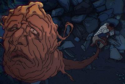 creature floats up