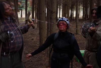 Wrong Turn 6: Last Resort woman attacked by mountain men