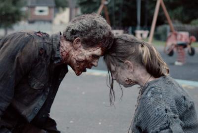 A Father's Day film still zombie father and daughter