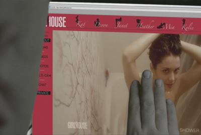 GirlHouse man looks at website page