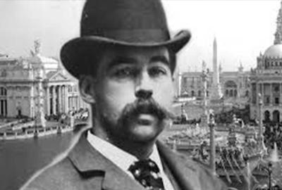 H.H. Holmes, America's First Serial Killer black and white photo of HH Holmes