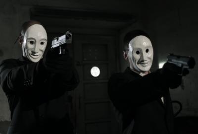 INCARNATION film still masked men