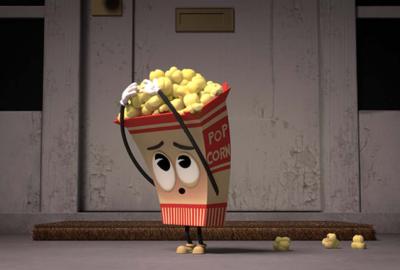 The Popping film still of an adorable bucket of popcorn