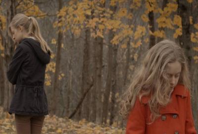 The Banishing two young girls outdoors