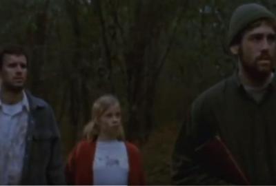 The Packer House Hayden, Grant and Clare in the woods