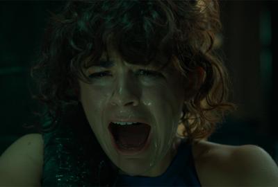 A woman screams